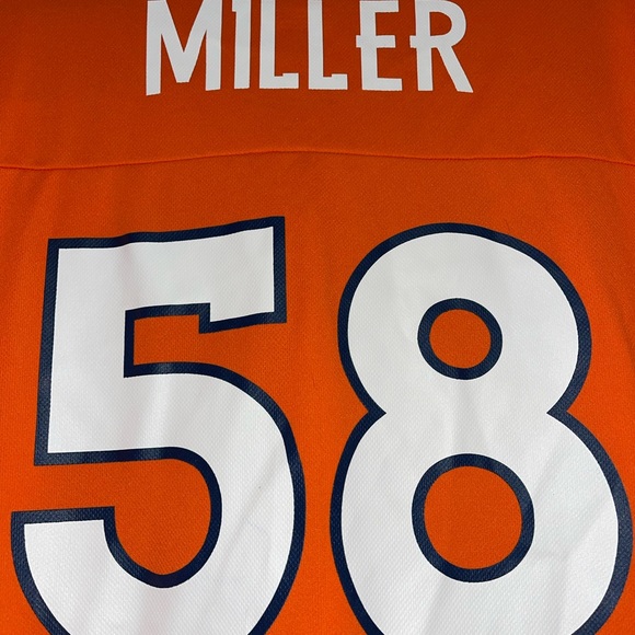 Von Miller Denver Broncos Brand New Mens L NFL Orange Jersey - Picture 12 of 12